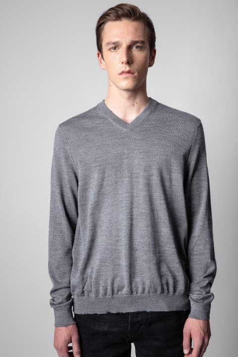  [NAME] sweater grey men | Zadig&Voltaire Lebanon