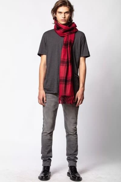  [NAME] scarf black men | Zadig&Voltaire