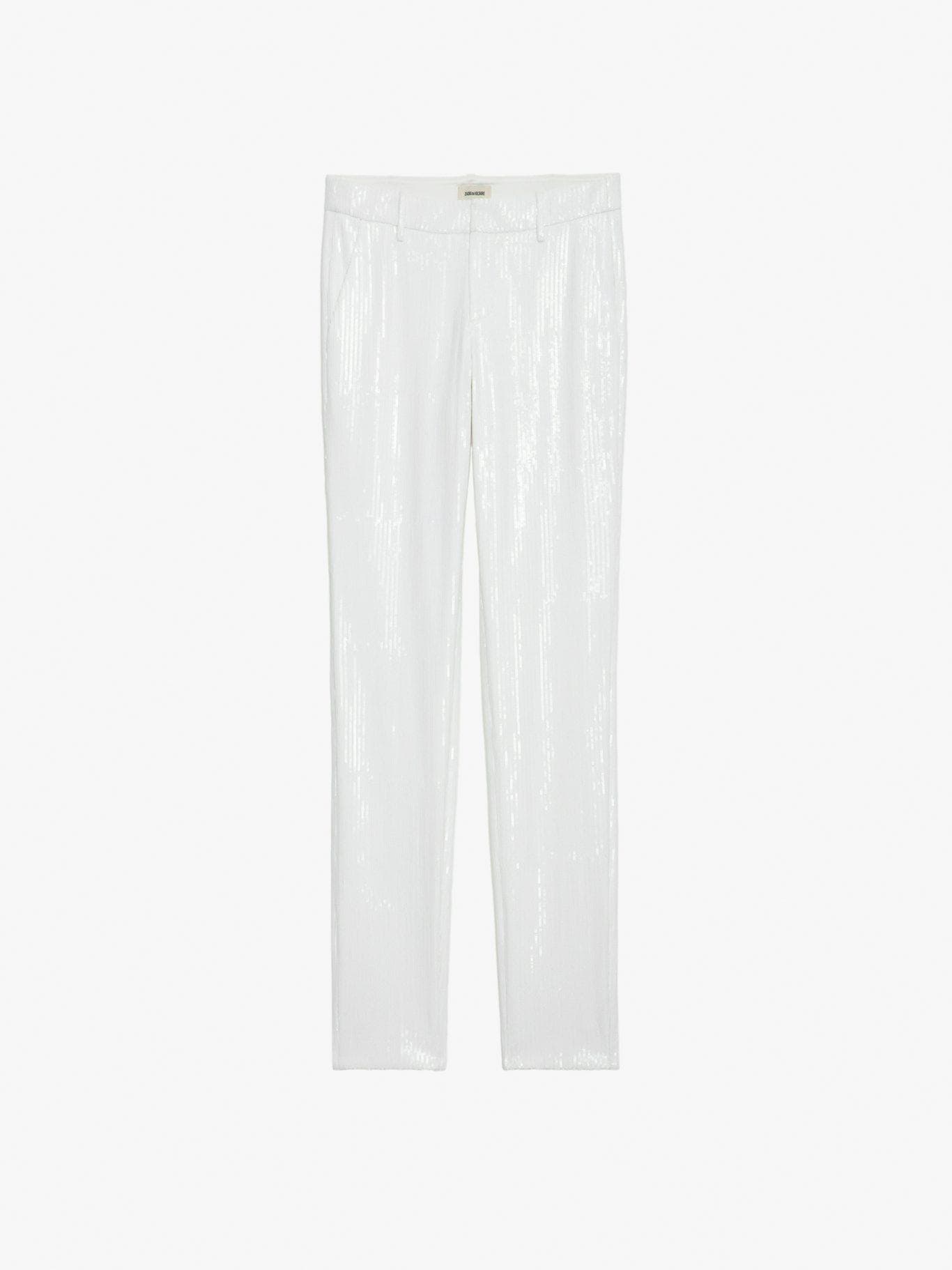 Prune Sequin Pants