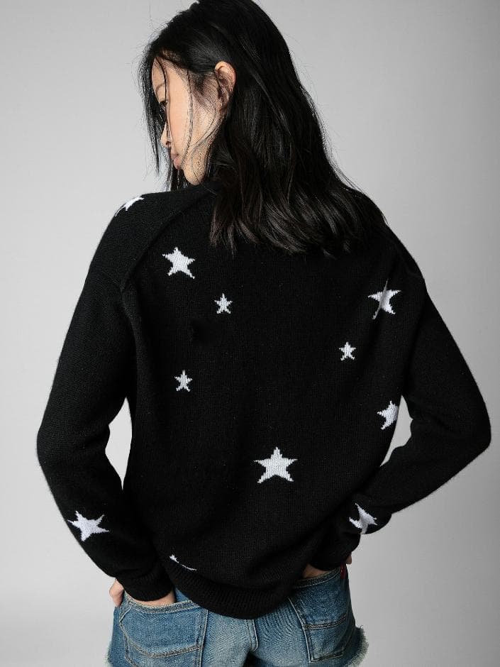 Mirka Stars Cashmere Cardigan