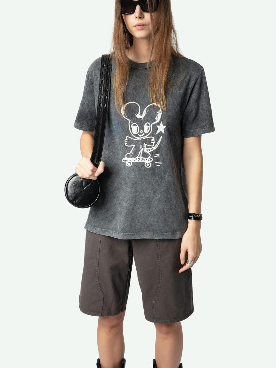  [NAME] T-shirt grey women | Zadig&Voltaire Lebanon