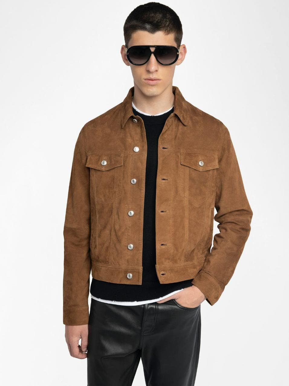 Bases Suede Leather Jacket