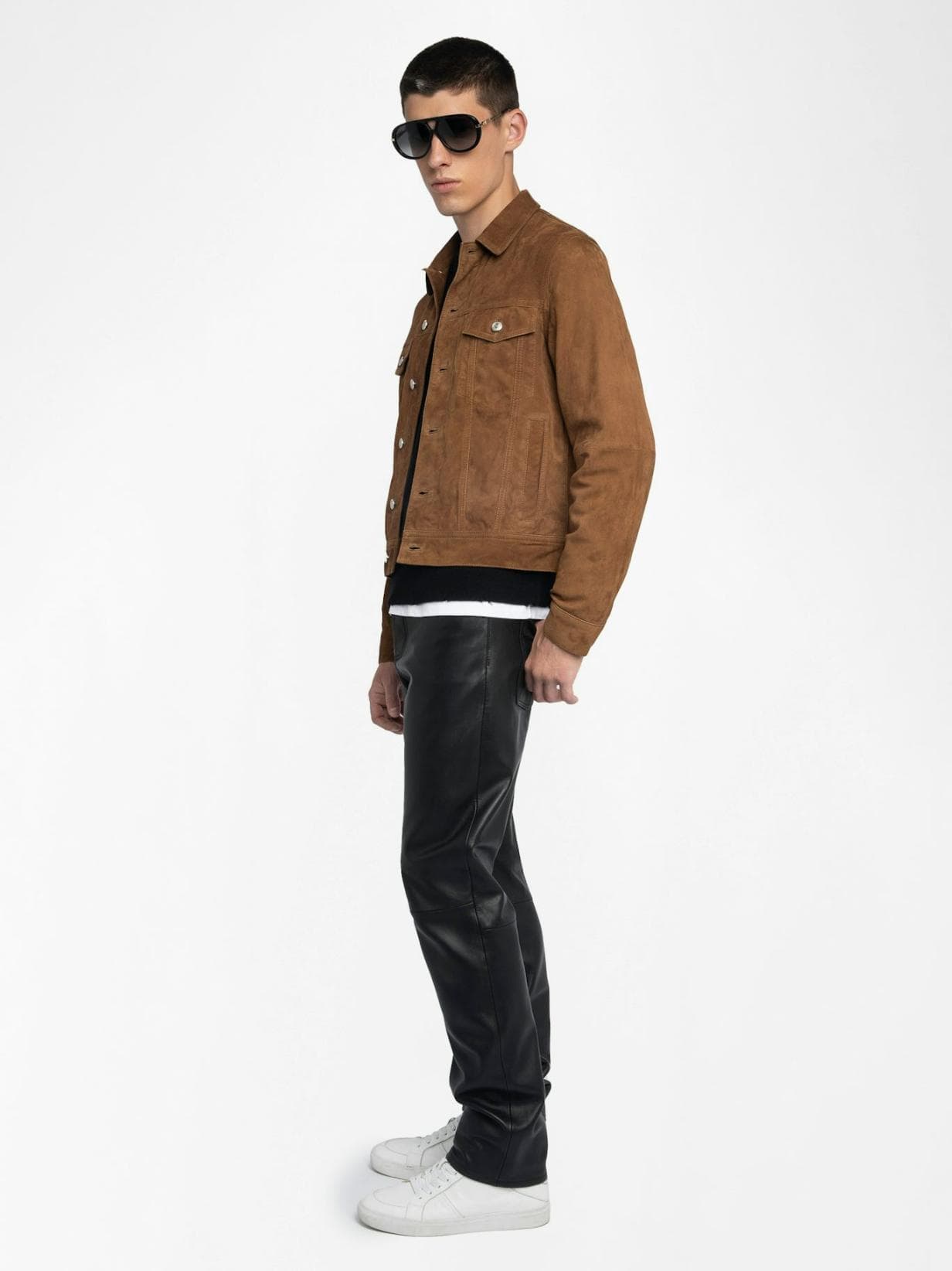 Bases Suede Leather Jacket