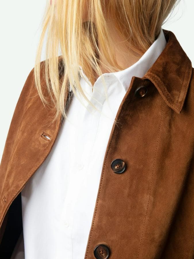 Lessa Suede Leather Jacket