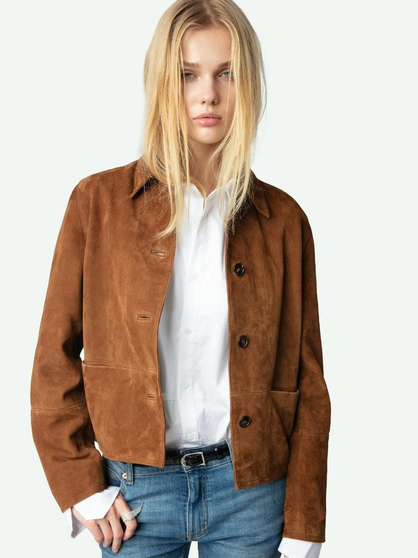 Lessa Suede Leather Jacket