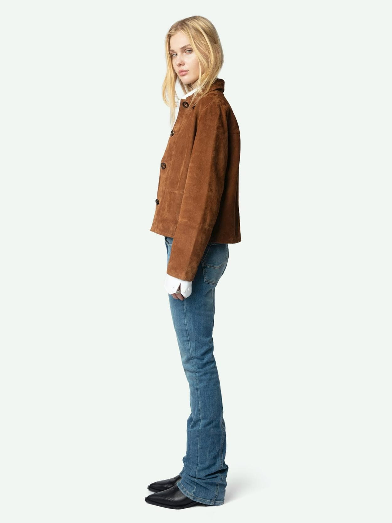 Lessa Suede Leather Jacket