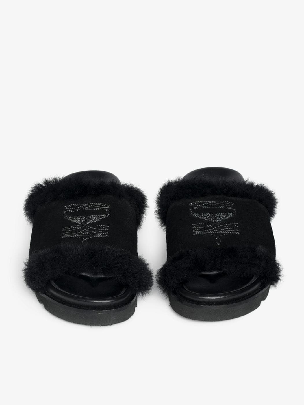Teddy Bare Shearling Mules