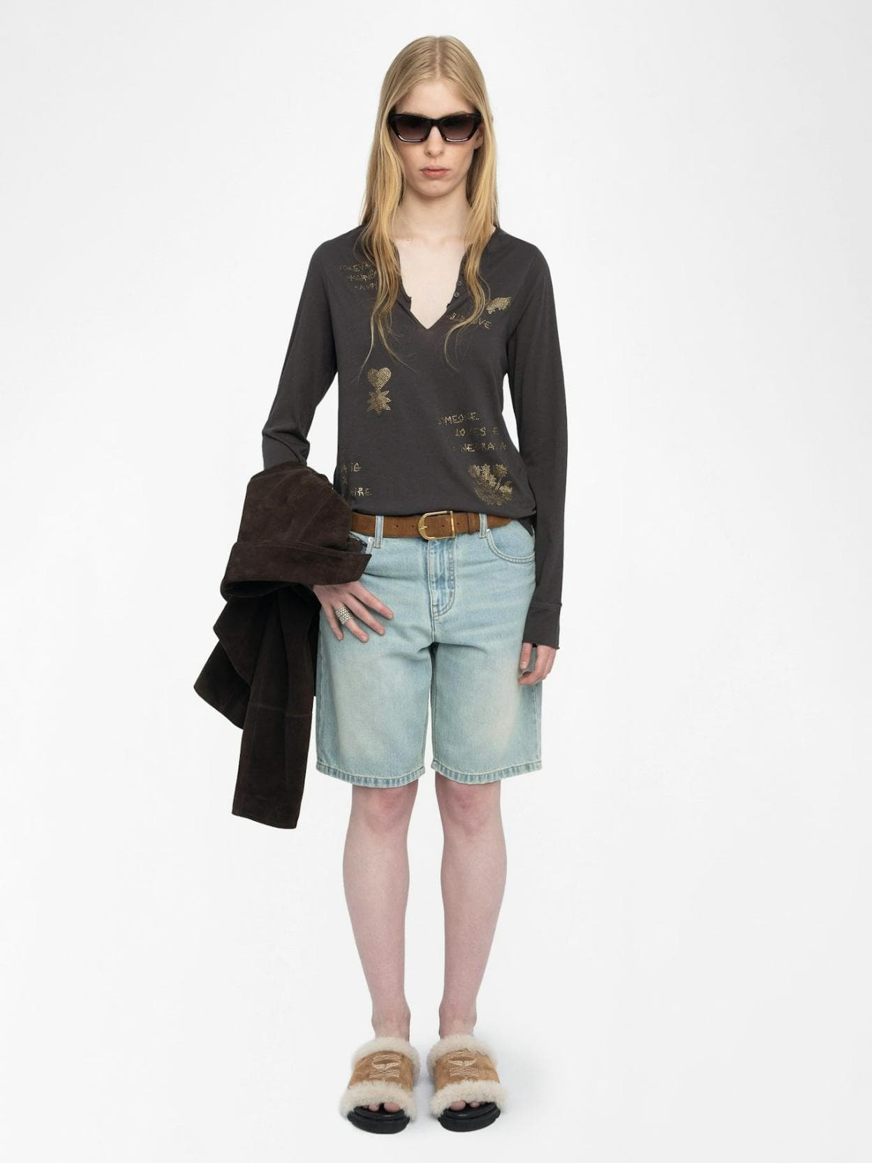 Teddy Bare Shearling Mules