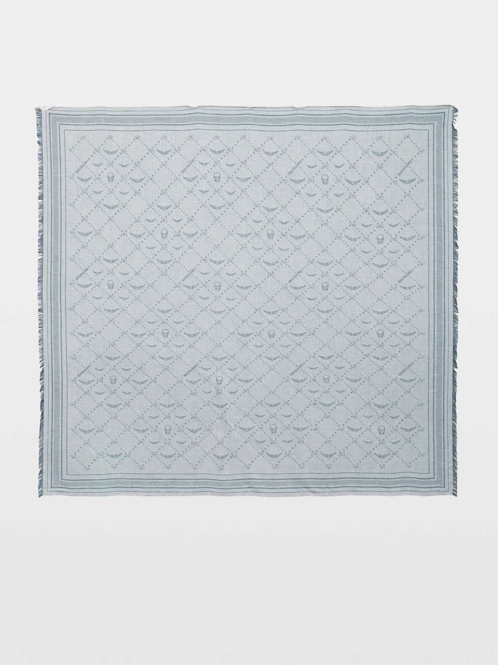 Liz Denim Monogram Scarf
