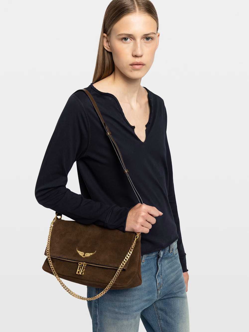 Rocky II Suede Bag
