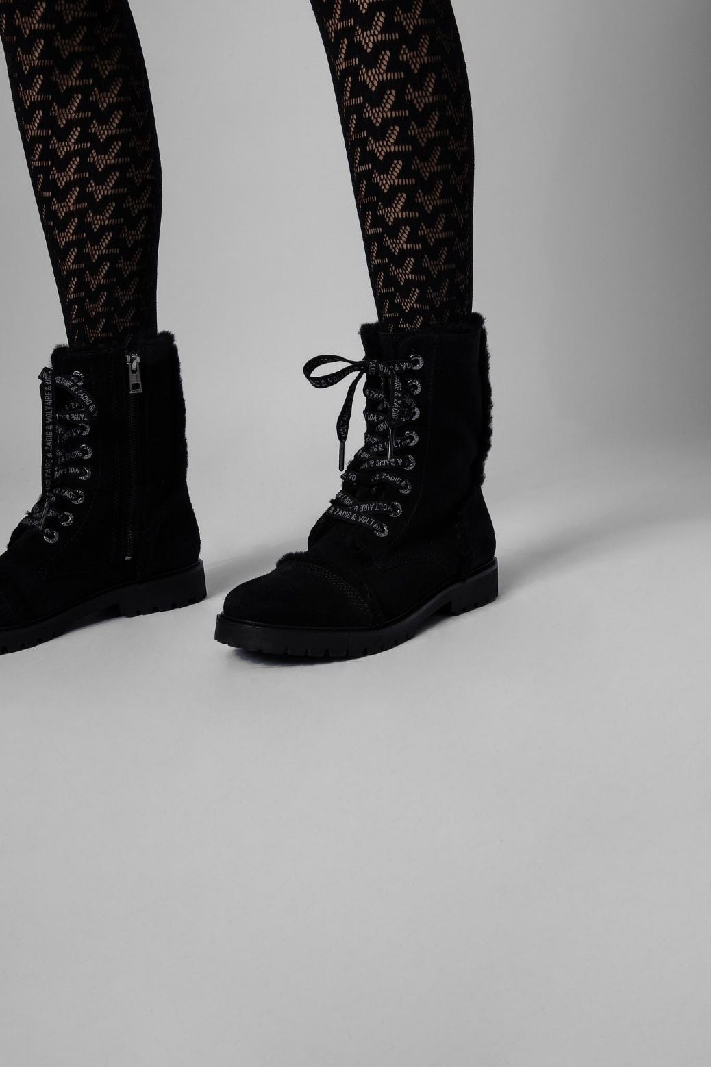 Joe Suede Shearling Boots