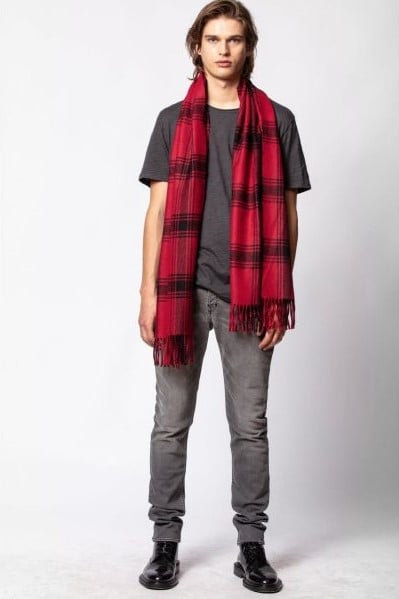  [NAME] scarf black men | Zadig&Voltaire
