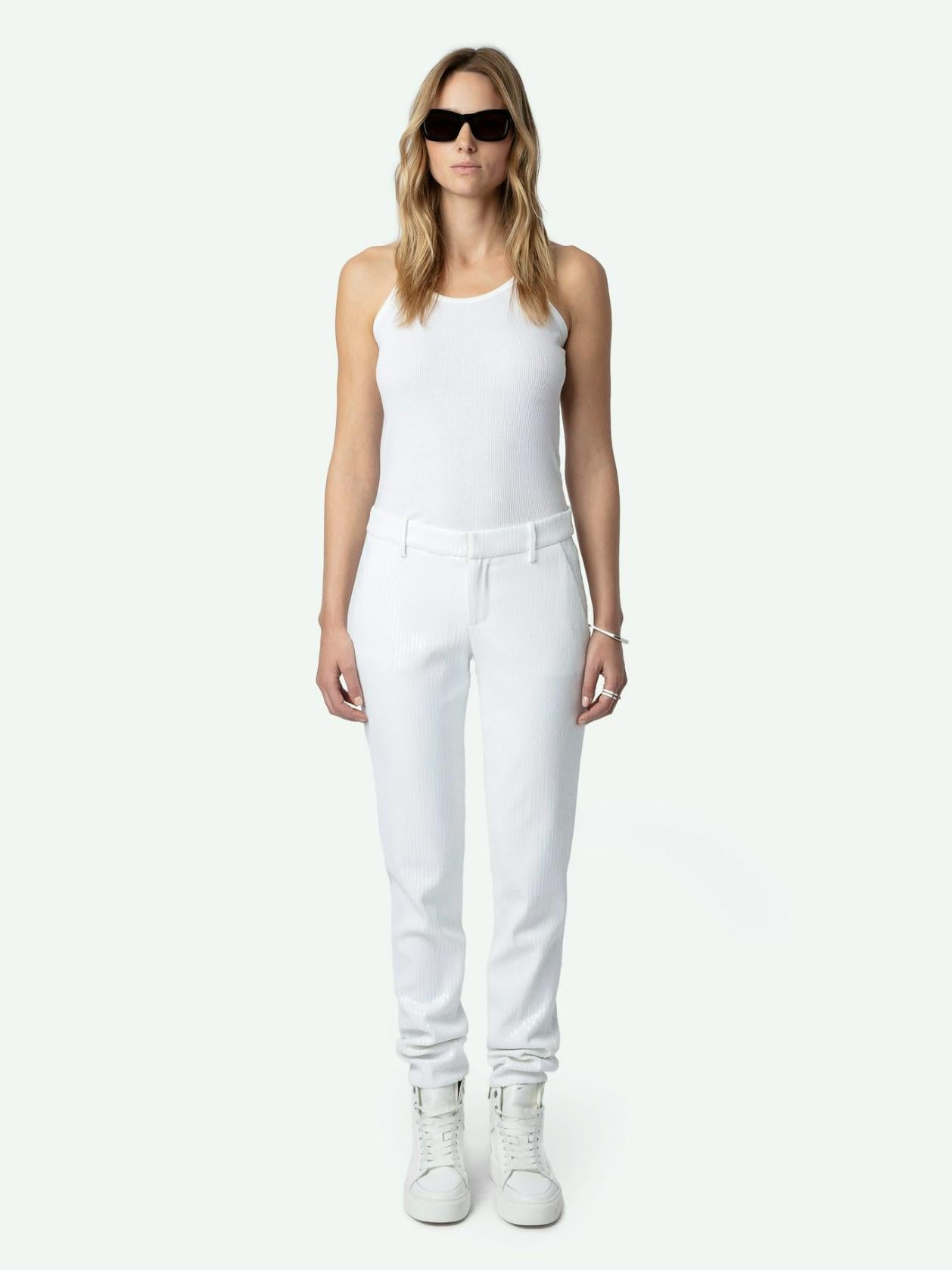 Prune Sequin Pants