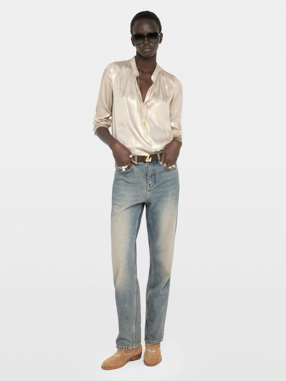 Tink Satin Blouse