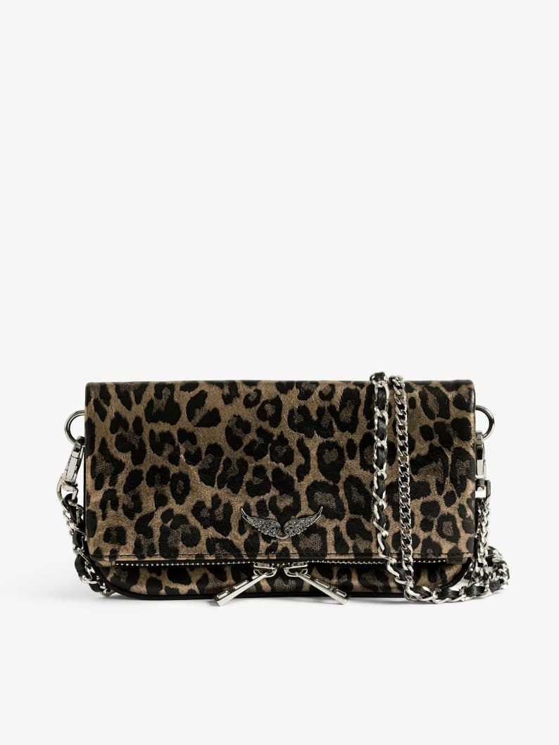Rock Mini Metal Leopard Clutch