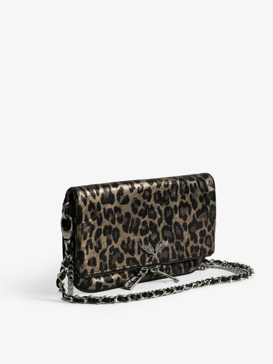 Rock Mini Metal Leopard Clutch