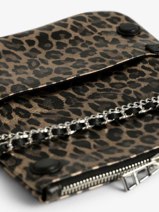 Rock Mini Metal Leopard Clutch