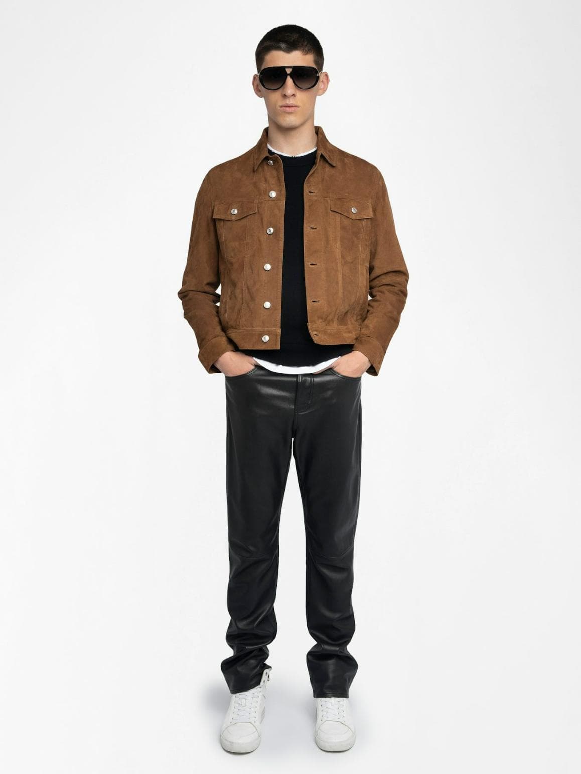 Bases Suede Leather Jacket