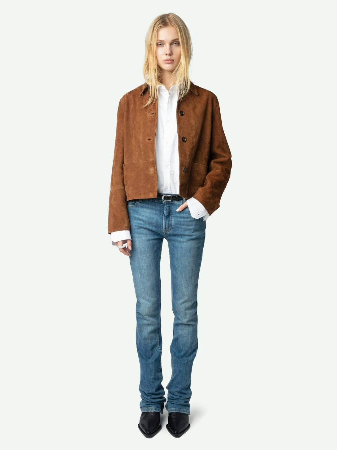 Lessa Suede Leather Jacket