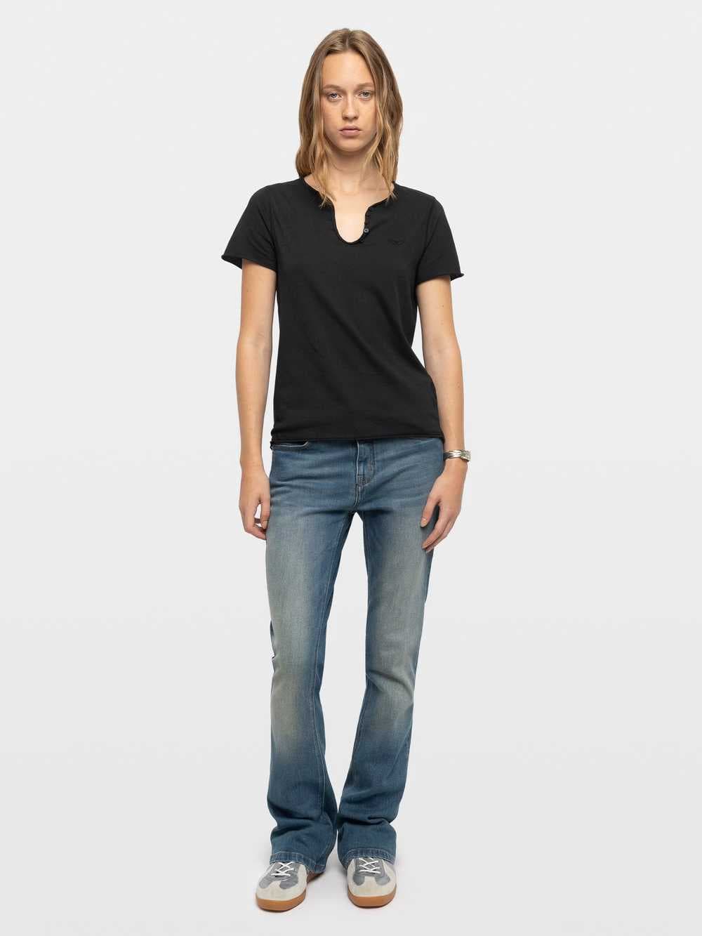 Fishnet Henley T-shirt